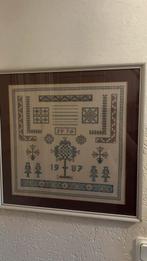 Borduurlap in lijst, Hobby en Vrije tijd, Borduren en Borduurmachines, Ophalen of Verzenden, Zo goed als nieuw, Overige typen