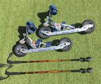 Skike V07 incl 4 stokken op land langlaufen, nordic skating, Inline skates 4 wielen, Ophalen, Overige merken, Verstelbaar