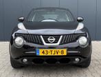 Nissan Juke 1.6 Acenta Eco Airco Cruise 133000 Km NAP, Voorwielaandrijving, Euro 5, Stof, Zwart