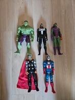 5 grote actiefiguren: Hulk, Captain America, Thor (30 cm), Ophalen of Verzenden, Zo goed als nieuw