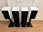 KEF Q55 & KEF Cresta 2 MAT WIT, 70 watt of meer, Zo goed als nieuw, Overige spelers, Ophalen