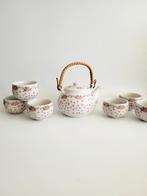 Thee servies brocante servies theepot met kopjes, Ophalen of Verzenden, Zo goed als nieuw, Overige stijlen, Overige typen