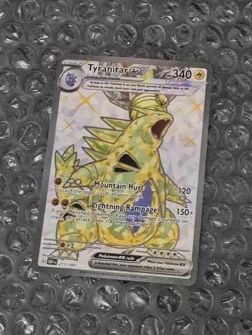 Full Art Tyranitar ex 211/197 Obsidian Flames Scarlet & Viol beschikbaar voor biedingen