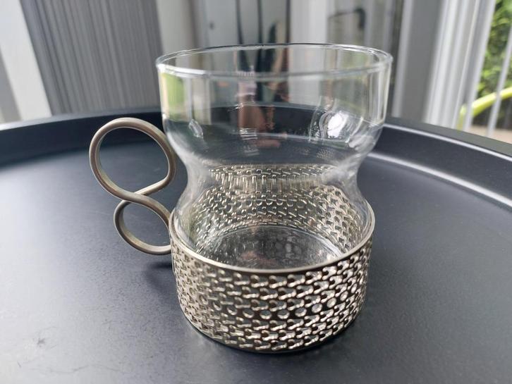 Vintage Iittala theeglashouder, Antiek en Kunst, Antiek | Glas en Kristal, Ophalen of Verzenden