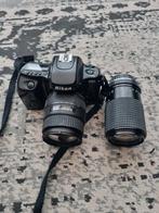 Nikon F50 Spiegelreflexcamera met twee lenzen, Audio, Tv en Foto, Fotocamera's Analoog, Ophalen, Gebruikt, Spiegelreflex, Nikon
