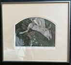 Ets / aquatint van Jan Bruin, Texel, 1978, Antiek en Kunst, Kunst | Etsen en Gravures, Ophalen of Verzenden
