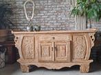Dressoir Indonesië houtsnijwerk, Ophalen, Www.ibizasfeer.nl, 150 tot 200 cm, Teakhout