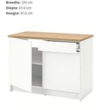 Ikea onderkast Knoxhult 120, Huis en Inrichting, Keuken | Keukenelementen, Ophalen, Gebruikt, 100 tot 150 cm, Wit