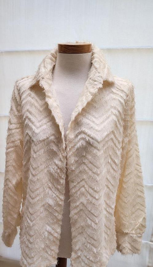 Aparte blouse/overhemd, Nieuw, Ecru, Maat L 40/42, Kleding | Dames, Blouses en Tunieken, Zo goed als nieuw, Maat 38/40 (M), Beige