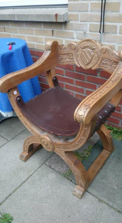 Dagobert,Curule Caesar,Curulische of Savonarola StoelTe koop, Antiek en Kunst, Antiek | Meubels | Stoelen en Banken, Ophalen