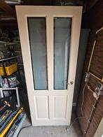 Opdekdeur 210,5 x 83 met glas, Ophalen, Gebruikt, 80 tot 100 cm, Binnendeur