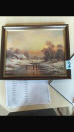 25. Schilderij winterlandschap c. pila, Antiek en Kunst, Ophalen