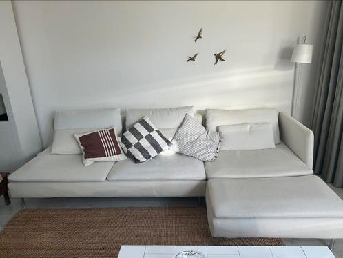 Soderhamn hoekbank Ikea beige / wit 3 persoons, Huis en Inrichting, Banken | Complete zithoeken, Gebruikt, Ophalen