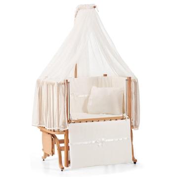 Co Sleeper, Babywieg, Beukenhout, Compleet met Matras en Tex beschikbaar voor biedingen
