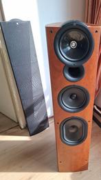 KEF Q11 vloerstaande luidsprekers – walnoot, Zo goed als nieuw, 120 watt of meer, Front, Rear of Stereo speakers, Ophalen