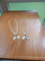 2 stuks kristallen champagne glazen, Antiek en Kunst, Ophalen