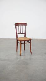 Originele vintage Thonet design bistro stoel, Ophalen, Riet of Rotan, Gebruikt, Bruin