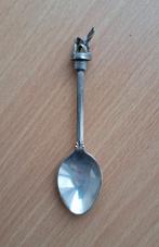 Verzilverd Lepeltje met Plant of Bloem M725 W.A.P.W, Gebruikt, Verzilverd, Ophalen of Verzenden, Metaal