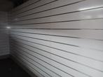 Slatwall Lamellenwand Wit 120 x 120 cm & onderdelen (40+), Ophalen, Zo goed als nieuw, Hout