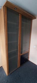 Kledingkast 140cm b., glas deuren. Leveren en monteren mglmg, Huis en Inrichting, Kasten | Kledingkasten, Gebruikt, 100 tot 150 cm