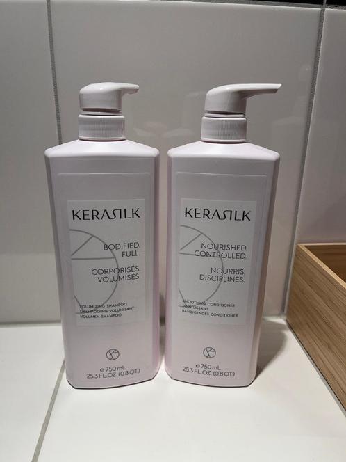 Kerasilk Volumizing Shampoo & Smoothing Conditioner 750 ml, Sieraden, Tassen en Uiterlijk, Uiterlijk | Haarverzorging, Zo goed als nieuw