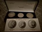 Zilveren Rijksdaalders Set - Willem III, Juliana, Wilhelmina, Postzegels en Munten, Munten | Nederland, Ophalen of Verzenden
