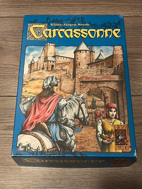 Carcassonne basisspel oude versie, Hobby en Vrije tijd, Gezelschapsspellen | Kaartspellen, Zo goed als nieuw, Ophalen of Verzenden
