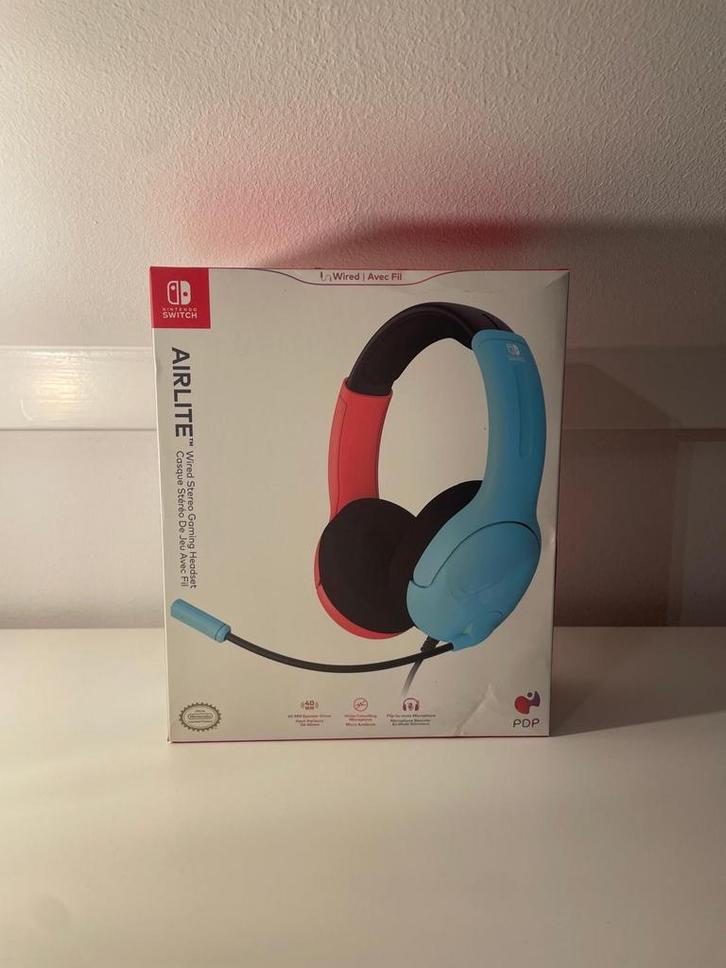 Nintendo Switch AirLite Koptelefoon - Neon Pop, Spelcomputers en Games, Spelcomputers | Nintendo Consoles | Accessoires, Nieuw