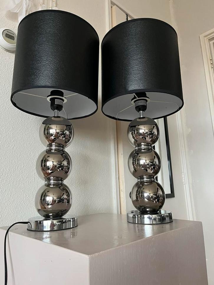 Eric Kuster Stijl Lampen - 3 Bollen, Huis en Inrichting, Lampen | Tafellampen, Zo goed als nieuw, 50 tot 75 cm, Metaal, Ophalen of Verzenden
