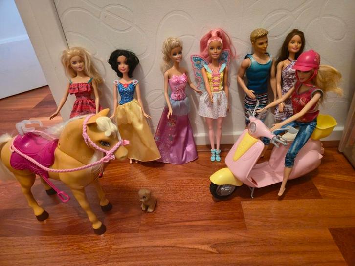 Barbie poppen collectie met accessoires, Kinderen en Baby's, Speelgoed | Poppen, Gebruikt, Barbie, Ophalen of Verzenden
