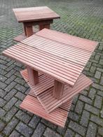 Tuin tafel hard hout - nieuw - (2 stuks), Tuin en Terras, Ophalen, Nieuw, Rechthoekig, Hout