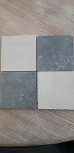 Mooie matte grijze en beige vloertegels., Ophalen, Nieuw, Keramiek, Vloertegels