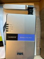 Linksys wireless printserver, Linksys, Gebruikt, Ophalen of Verzenden