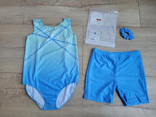 Blauw groen turnpakje met broekje maat 150 *nieuw* ~ SJ2093, Kinderen en Baby's, Kinderkleding | Maat 146, Nieuw, Meisje, Sport- of Zwemkleding