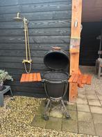 The bastard l large kamado bbq, Tuin en Terras, Houtskoolbarbecues, Ophalen of Verzenden, Zo goed als nieuw
