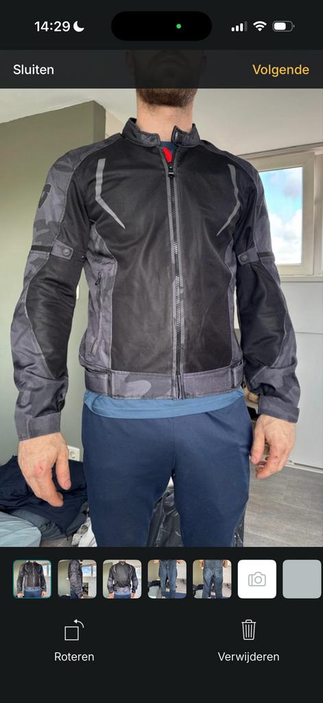 Motor kleding set: Jas en broek, Motoren, Kleding | Motorkleding, Ophalen of Verzenden, Tweedehands, Heren, Broek | textiel