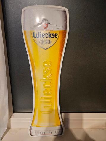 Reclamebord De Ridder Wieckse bier 58x20cm  beschikbaar voor biedingen