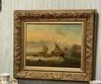 Schilderij 1835. Origineel schilderij.. H/M. In de originele, Verzenden