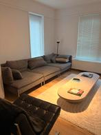 Bank, salontafel, kleed en Barcelona stoel, Huis en Inrichting, Gebruikt, 100 tot 125 cm, Hoekbank, 300 cm of meer