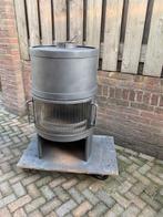 Ronde houtkachel merk Harrie Leenders, Ophalen, Houtkachel, Zo goed als nieuw, Vrijstaand