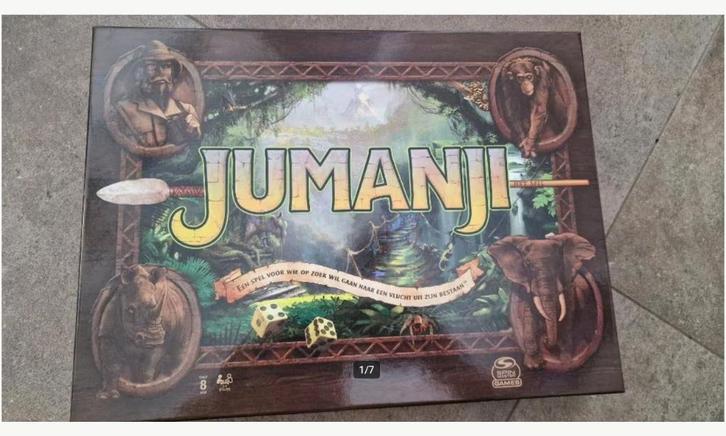 Jumanji Bordspel, Hobby en Vrije tijd, Gezelschapsspellen | Bordspellen, Zo goed als nieuw, Een of twee spelers, Drie of vier spelers