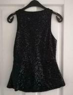 Amisu zwart feestelijk peplum pailletten topje mt S nr 29735, Kleding | Dames, Tops, Amisu, ., Zwart, Ophalen of Verzenden