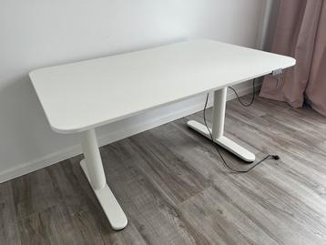 Elektrische zit-sta bureau (ikea bekant model) 120x80cm - afbeelding 1