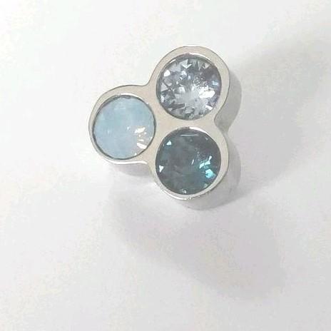 Zilverkleurige Melano twisted trio blauw, Sieraden, Tassen en Uiterlijk, Bedels, Verzenden