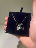 Rosé ketting met swarovski Hamza handhanger, Ophalen of Verzenden, Zo goed als nieuw, Goud, Overige materialen