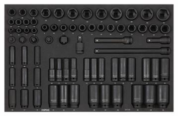 SONIC krachtdoppenset 3/8" + 1/2" SFS-M 74-delig | GRATIS VE beschikbaar voor biedingen