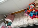 Logeerbed + matras, Ophalen, Gebruikt, Eenpersoons, Wit