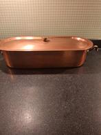 Vintage  zware koperen Vispan met inzet gemerkt, Huis en Inrichting, Ophalen of Verzenden, Gebruikt, Overige materialen, Overige typen