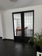 Glas in lood schuifdeuren 2.40m hoog, Doe-het-zelf en Verbouw, Deuren en Horren, Ophalen, Gebruikt, 80 tot 100 cm, 215 cm of meer