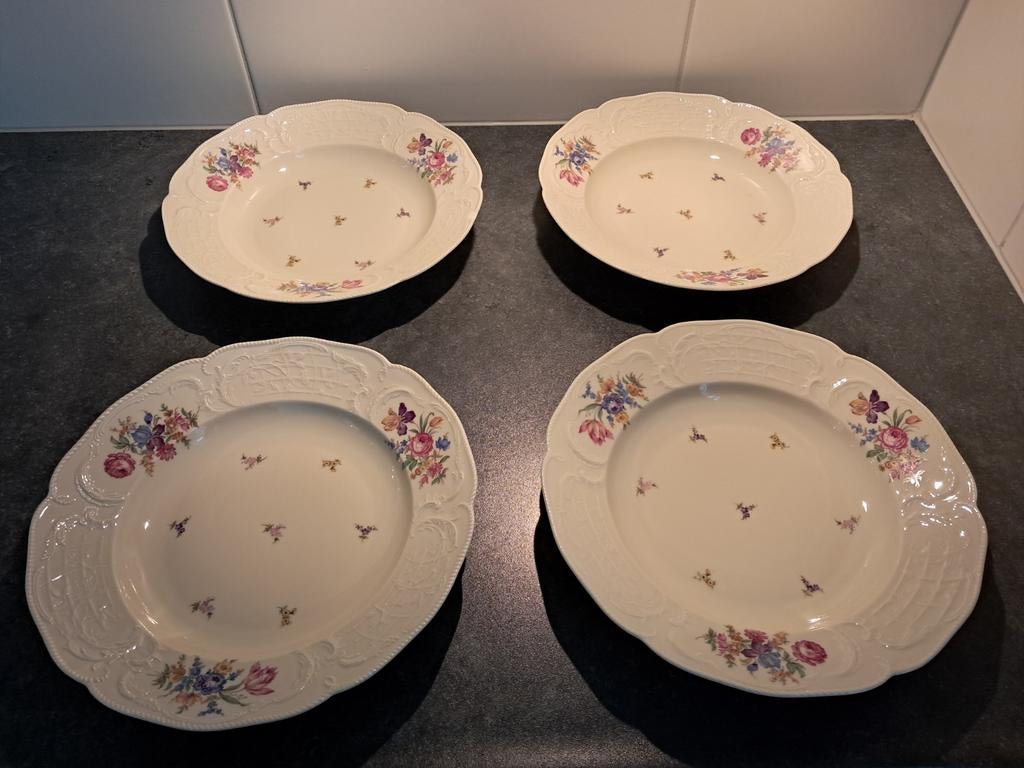 4 Rosenthal sanssouci soepborden (zonder gouden rand), Ophalen of Verzenden